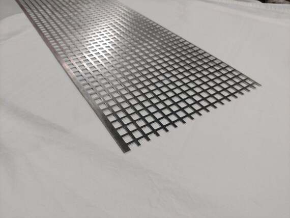 Decorative Aluminum Square Perforated Metal Sheet 1 2 Etsy