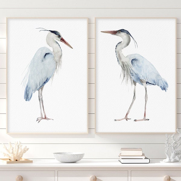 Blue Heron Painting Etsy