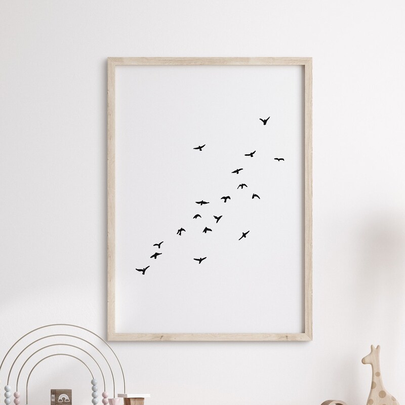 Flying Bird Painting - Etsy