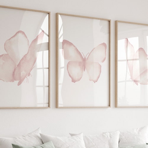 Vintage Butterfly Art Poster – Papillon Illustration – Home Interior Wall Décor - View #3