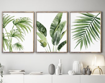 Tropical Leaf Art | Etsy