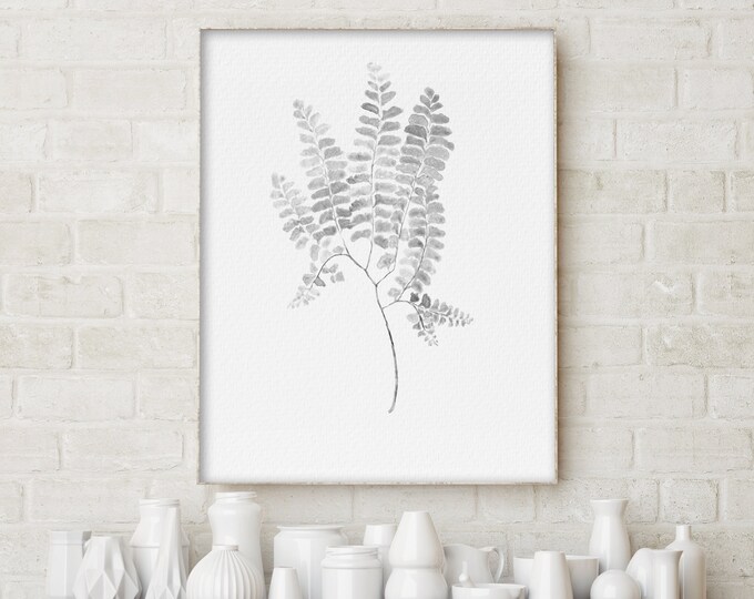 Watercolor Plants Botanical Prints Hand by