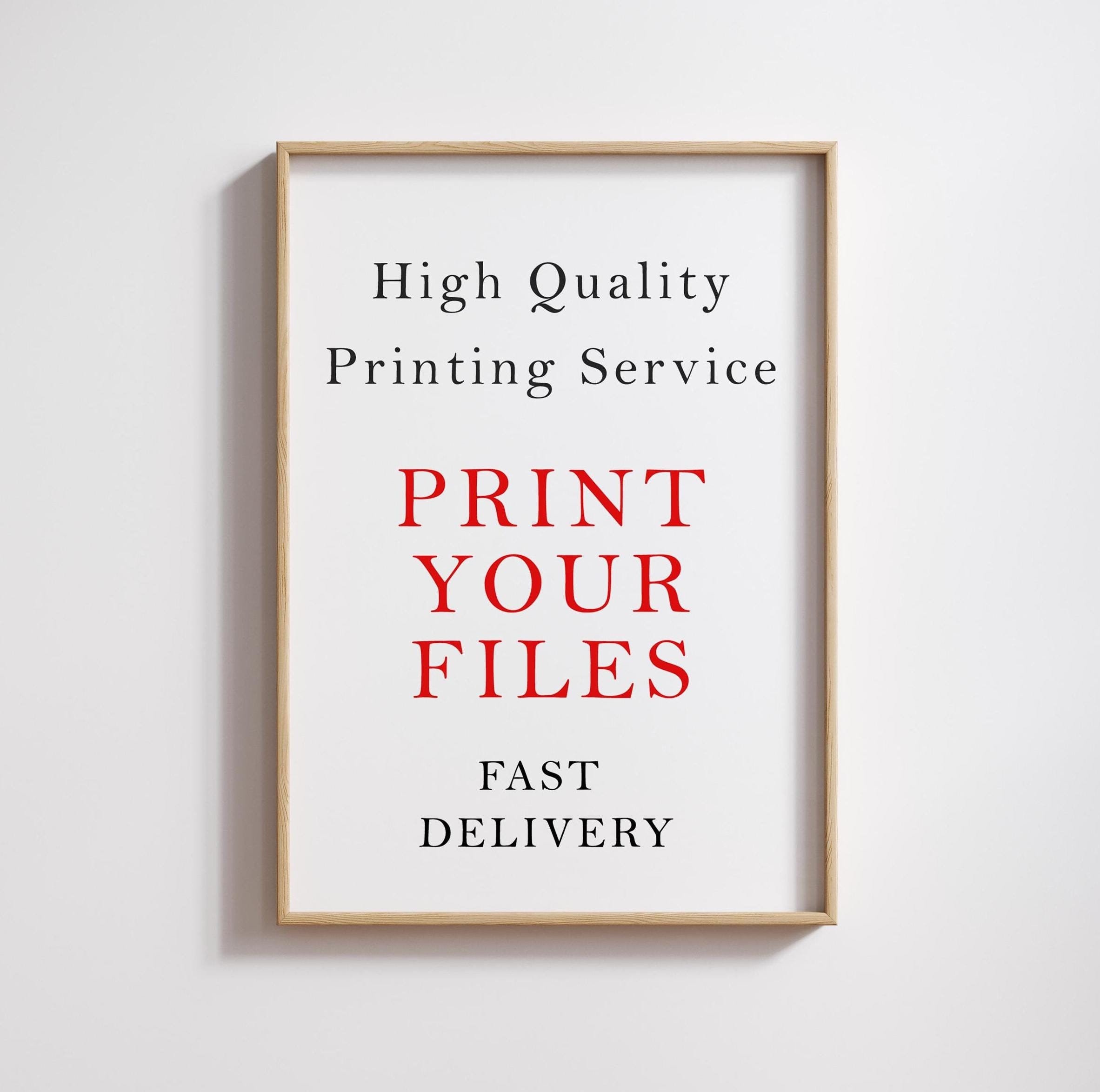Printing Service On-Demand, High Quality Prints and Super Fast Delivery, Single and Set, Modern Vintage Wall Art, Print Your Files, Giclée