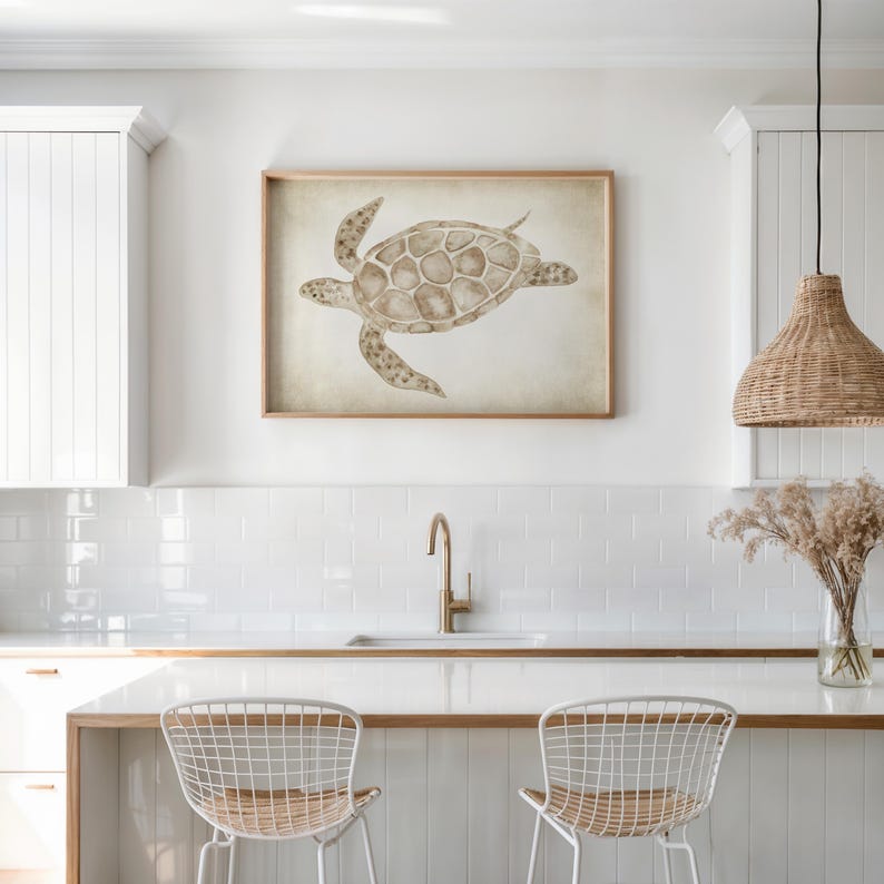watercolor turtle print