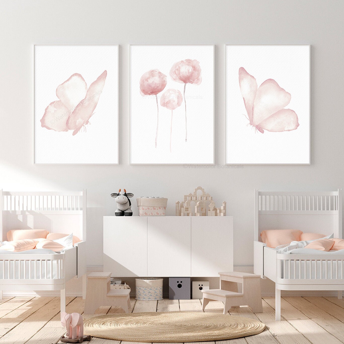 rose gold baby room ideas