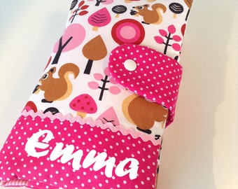 Wickeltasche Windeltasche Baby Farbwahl Geschenk Junge Mädchen Windeletui Gummi