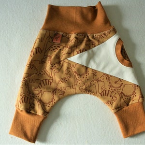 Pump pants &quot;Dino&quot;, cute pants with triple division and bag, summer sweat, lined, size 56/62 - size 92/98,