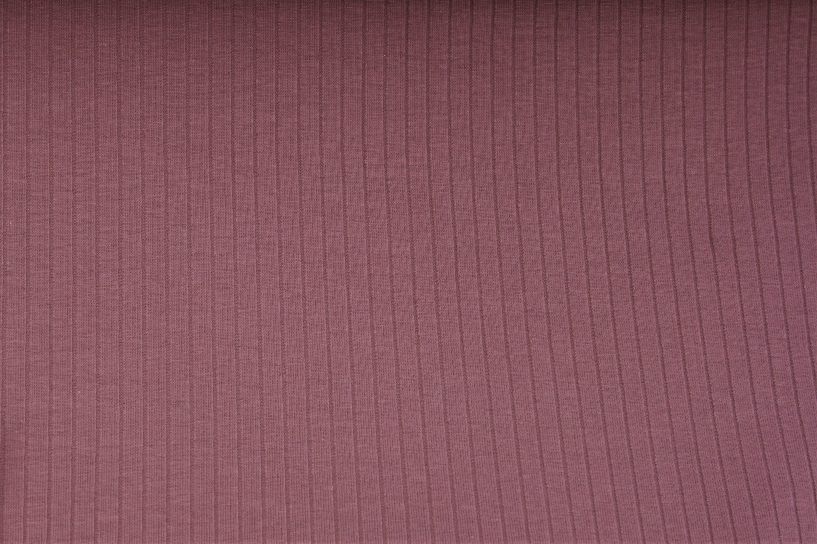 Organic rip jersey, color mauve, wide rib, combination fabric, beanie fabric, 0.50 m