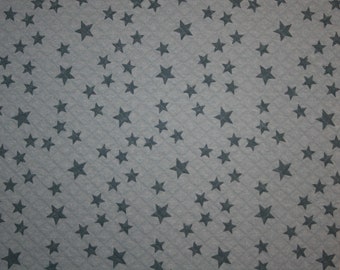 0.5m Stepper Stars taubenblau/rauchblau von Lillestoff