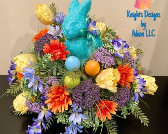 Spring centerpiece, Spring decor, Easter, Easter centerpiece, Easter decor,Easter bunny, bunny, spring