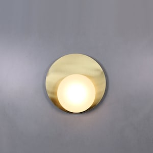 Brass Wall Plate Lighting Brass Round Wall Lamp Brass Globe