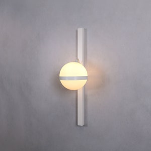 Vanity Light - Modern Wall Sconce - White Wall Lights- Mid Century - Wall Light - Wall Sconce Light Fixture - Modern Vanity Light
