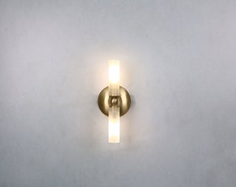 Liten lampa, Badrumslampa Glasväggbelysning, Glasvägglampa Kommodlampa, Glasmatt vägglampa, Vägglampa, Vägglampa