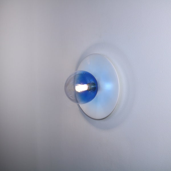 White Disc Wall Lighting - Sconce Globe Wall Lamp Vanity Light Fixture, Wall Sconce, Wall lamp, Wall Light , Small Wall Lighting
