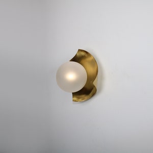 Brass Wall Lighting - Brass Globe Wall Lamp Vanity Light Fixture, Wall Sconce, Wall lamp, Wall Light , Small Wall Lighting, Brass Wall lamp