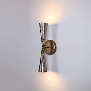 Wall sconce with up and down lighting, Blackened Brass Wall Lighting , Brass Wall Lamp Vanity Light Fixture, Wall lamp to the lobby