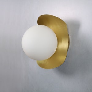 Big Ellipse Wall Lighting - Brass Gold Globe Wall Lamp Vanity Light Fixture, Wall Sconce, Wall lamp, Wall Light , Big Wall Lighting