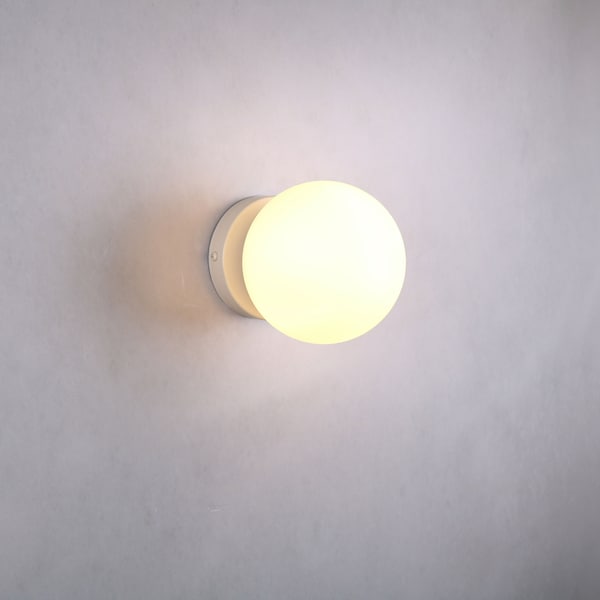 Small light, Bathroom light Glass Wall Lighting ,Globe Wall Lamp Vanity Light Fixture, Glass Wall Sconce, Wall lamp, Wall light, Glass lamp