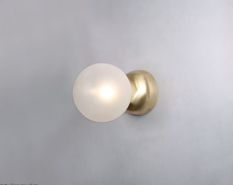Badrumslampa, Liten lampa, Badrumslampa Glasväggbelysning, Globvägglampa, Badrumslampa, Vägglampa i glas, Vägglampa