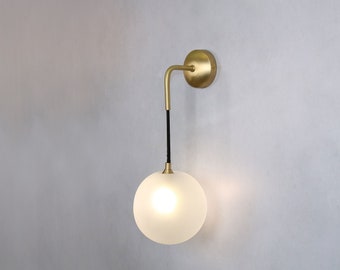 Desgin Wall Lighting - Brass Globe Wall Lamp Vanity Light Fixture, Wall Sconce, Wall lamp, Wall Light , Small Wall Lighting