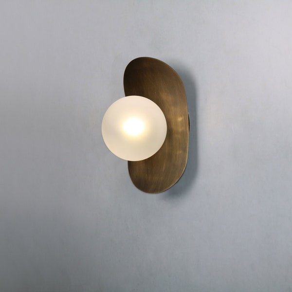 Gezwarte messing wandverlichting - Gezwarte messing wandlamp ijdelheid lichtpunt, wandkandelaar, wandlamp, wandlamp, kleine wandverlichting