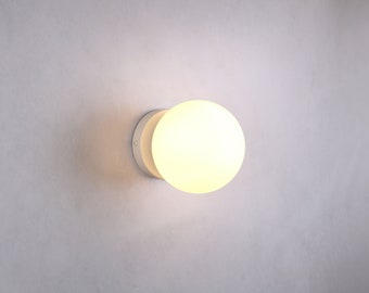 Luz pequeña, luz de baño, iluminación de pared de vidrio, lámpara de pared de globo, lámpara de tocador, aplique de pared de vidrio, lámpara de pared, luz de pared, lámpara de vidrio