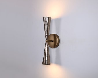 Wall sconce with up and down lighting, Blackened Brass Wall Lighting , Brass Wall Lamp Vanity Light Fixture, Wall lamp to the lobby