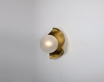 Brass Wall Lighting - Brass Globe Wall Lamp Vanity Light Fixture, Wall Sconce, Wall lamp, Wall Light , Small Wall Lighting, Brass Wall lamp