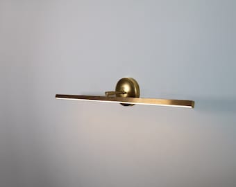 Bathroom Wall Sconce, Bathroom Light, Mid Century Modern, Brass Prism Wall Light, Bathroom Wall Light, Vanity Fixture, Modern Mirror Light