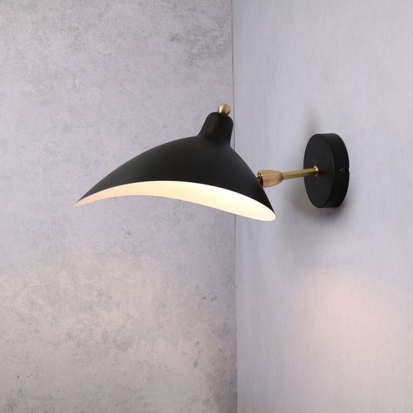 Black Bedside Wall Lamp, Reading Lamp , Wall Lighting, Matt Black Wall Light, Aluminum Wall Lamp Vanity Light Fixture, Black Wall Sconce