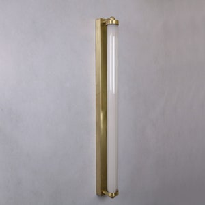 Brass Bathroom Wall Vanity Prism Light image 6