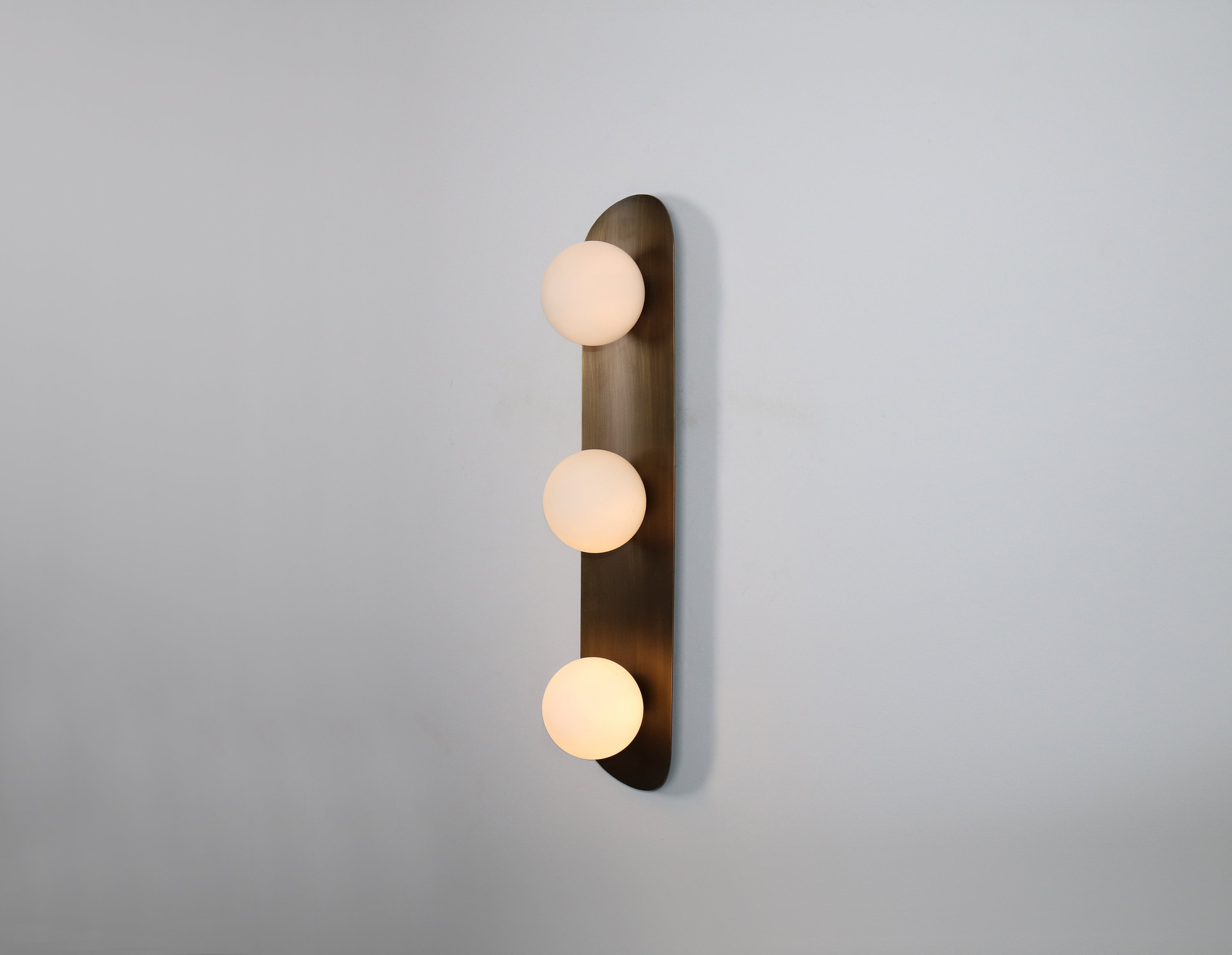 Long Wall Light Bathroom Glass Globe Lamp Vanity Fixture Sconce