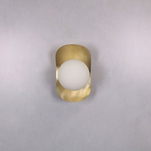 Ellipse Wall Lighting Brass Gold Globe Wall Lamp Vanity Light Fixture, Wall Sconce, Wall lamp, Wall Light , Small Wall Lighting image 3