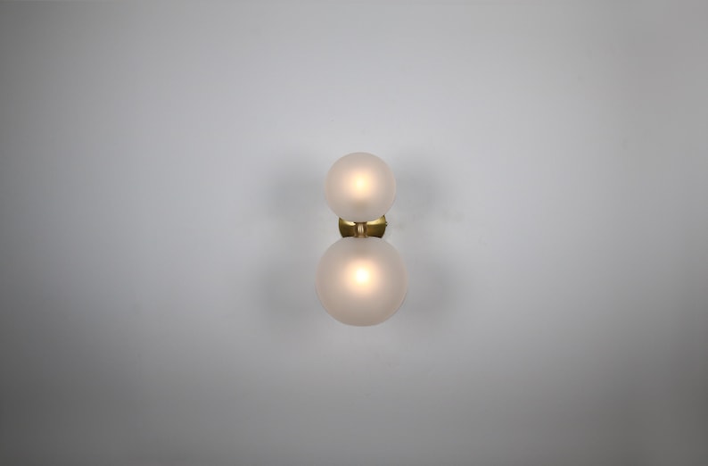 Brass Wall Lighting Brass Wall Lamp Vanity Light Fixture, Wall Sconce, Wall lamp, Wall Light , Blackened Wall Lighting image 2