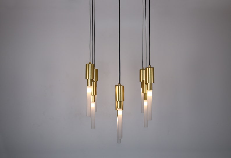 Modern Chandelier Lighting for Entryway Lighting, Round Globe Pendant Ceiling Lights, Kitchen Island Decor Lighting, Staircase Chandelier image 2