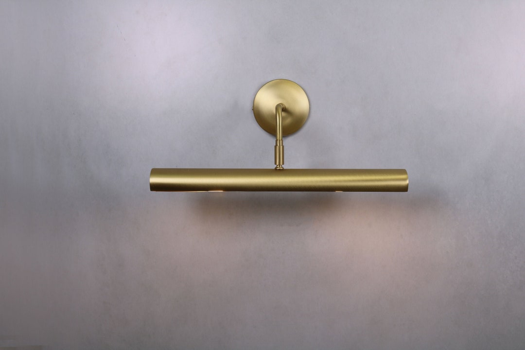 Bathroom Brass Wall Sconce, Bathroom Light, Mid Century Modern, Brass ...
