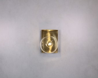 Wall Globe Lighting Lamp Gold Brass Vanity Light Fixture, Brass Wall Globe Sconce - Opal Model Ranor Lighting Design #553