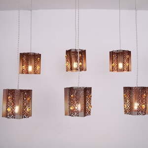 Copper hanging lamp , Lace lamp , ceiling light fixture , ceiling lights for living room , kitchen ceiling lights , bedroom ceiling lights