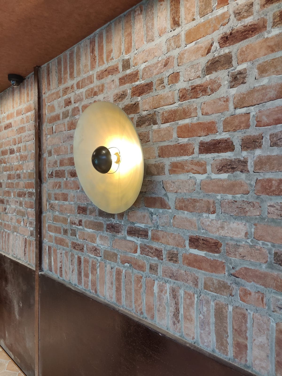 Black and Gold Wall Plate Lighting Gold Round Wall Lamp Etsy