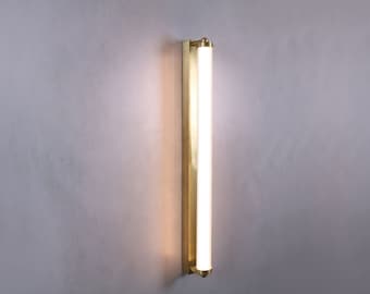 Brass Bathroom Wall Vanity Prism Light