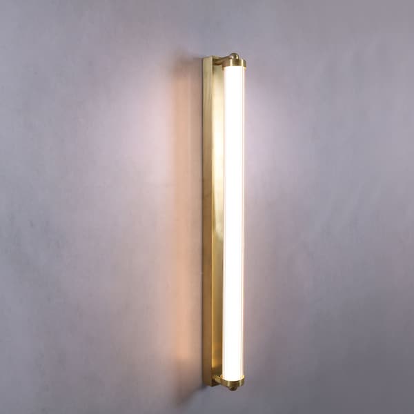 Brass Bathroom Wall Vanity Prism Light