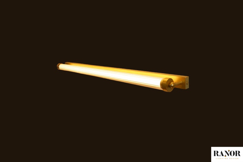 Brass Bathroom Wall Vanity Prism Light image 10