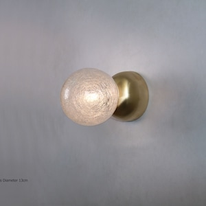 Lámpara pequeña, lámpara de hemisferio, iluminación de pared, lámpara de pared de globo, lámpara de tocador, aplique de pared de vidrio, lámpara de pared, luz de pared, lámpara de vidrio