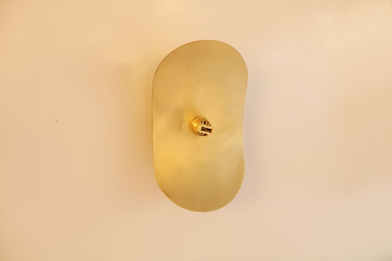 Brass Wall Sconce Brass Wall Lighting , Vanity Light Fixture, Black Wall Light Sconce image 9