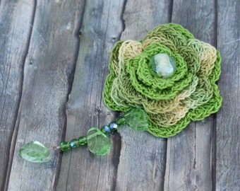 Brooch / Brooch Woman / Crochet Brooch / Pin 'Crochet Flower'