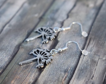 Earrings / Women's earrings / Flower earrings / Hanging earrings 'Pusteblume / Dandelion / Dandelion'