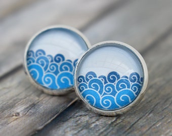 Stud earrings / earrings / earrings / maritime earrings 'Sea Love'