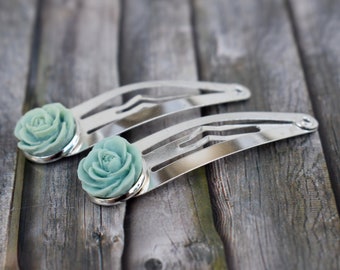 Hair clips / hair accessories / succulent hair clips / succulent hair accessories / set of 2 'succulents'