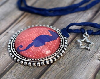 Chain / Necklace / Necklace / Pendant Necklace / Seahorse Necklace 'Seahorse'