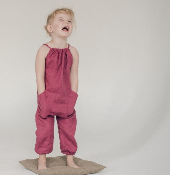 linen baby overalls